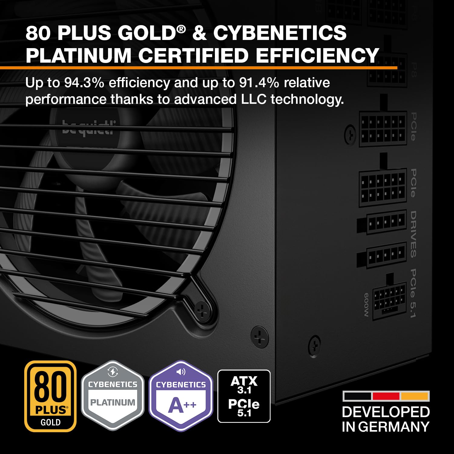 Amazon.com: be quiet! Pure Power 13 M 750W Power Supply, 80+ Gold